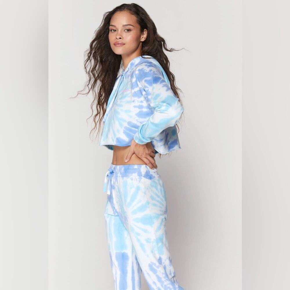 SPIRITUAL GANGSTER Womens Tie Dye Cropped Long Sleeve Hoodie Top Size Small - Picture 3 of 8